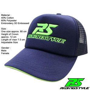 Ridingstyle Trucker Caps RS | Topi Jaring | Navy - Biru All Size