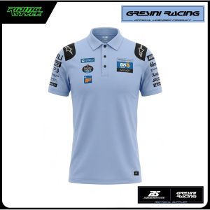 POLO SHIRT BK8NEWS GRESINI MOTOGP'26 OFFICIAL MERCHANDISE BLUE GR